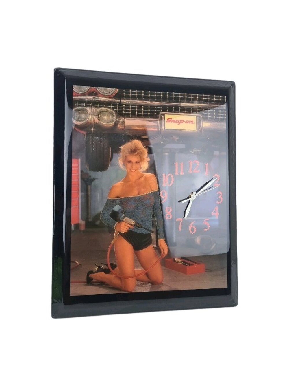 Snap On Tools Vintage Wall Clock Pin Up Blonde Model Girl I10 Room Decoration